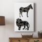 Ornamental Safari Animals I Premium Gallery Wrapped Canvas - Ready to Hang