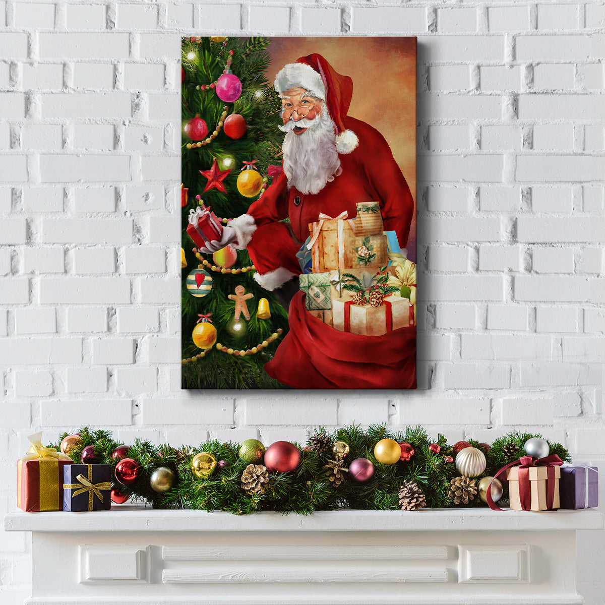 Santa's Presents - Gallery Wrapped Canvas