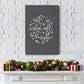 All is Calm, All is Bright  - Dark Gray - Gallery Wrapped Canvas