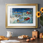 Warm Holiday Memories - Modern Framed Art Print