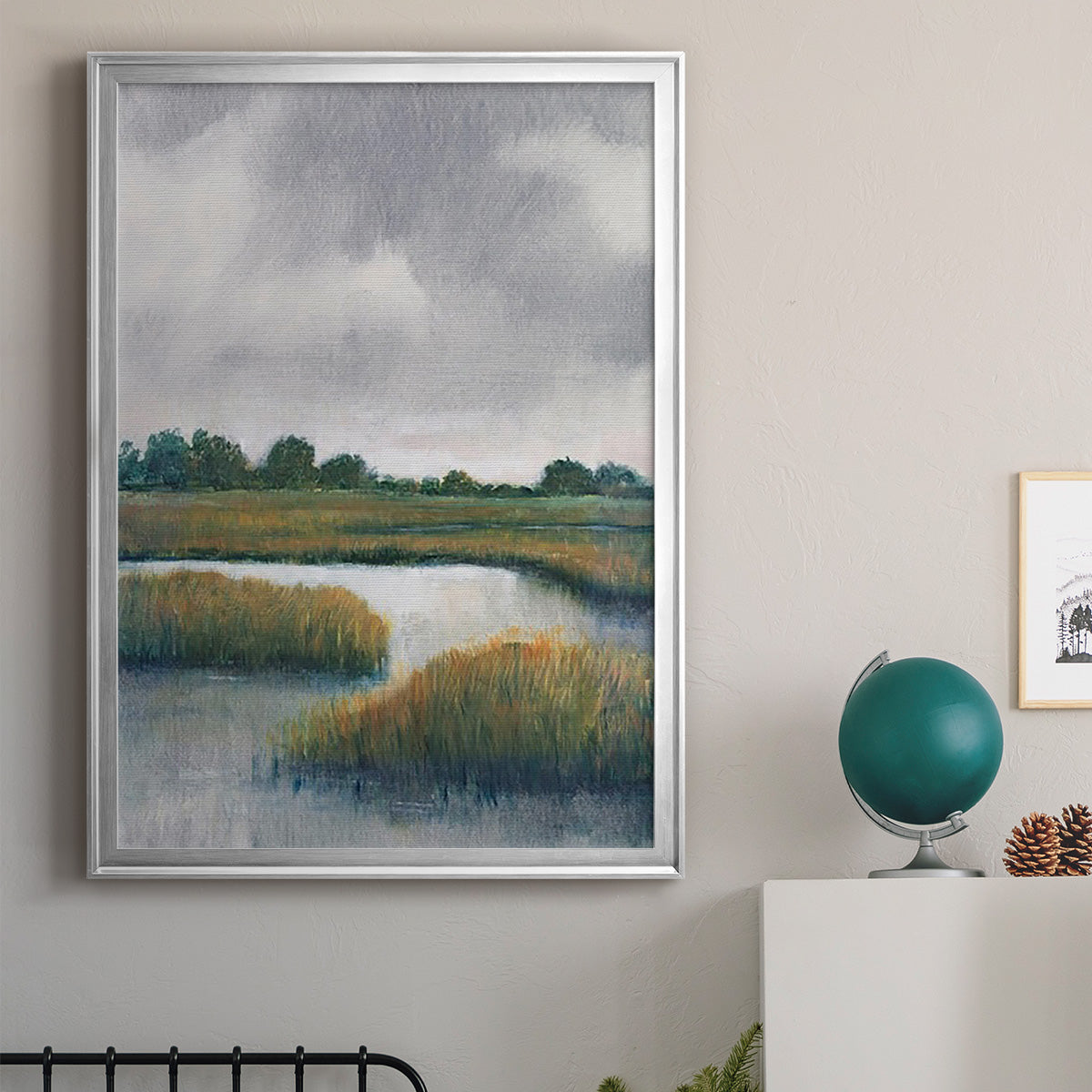 Salt Marshes I - Modern Framed Canvas Print