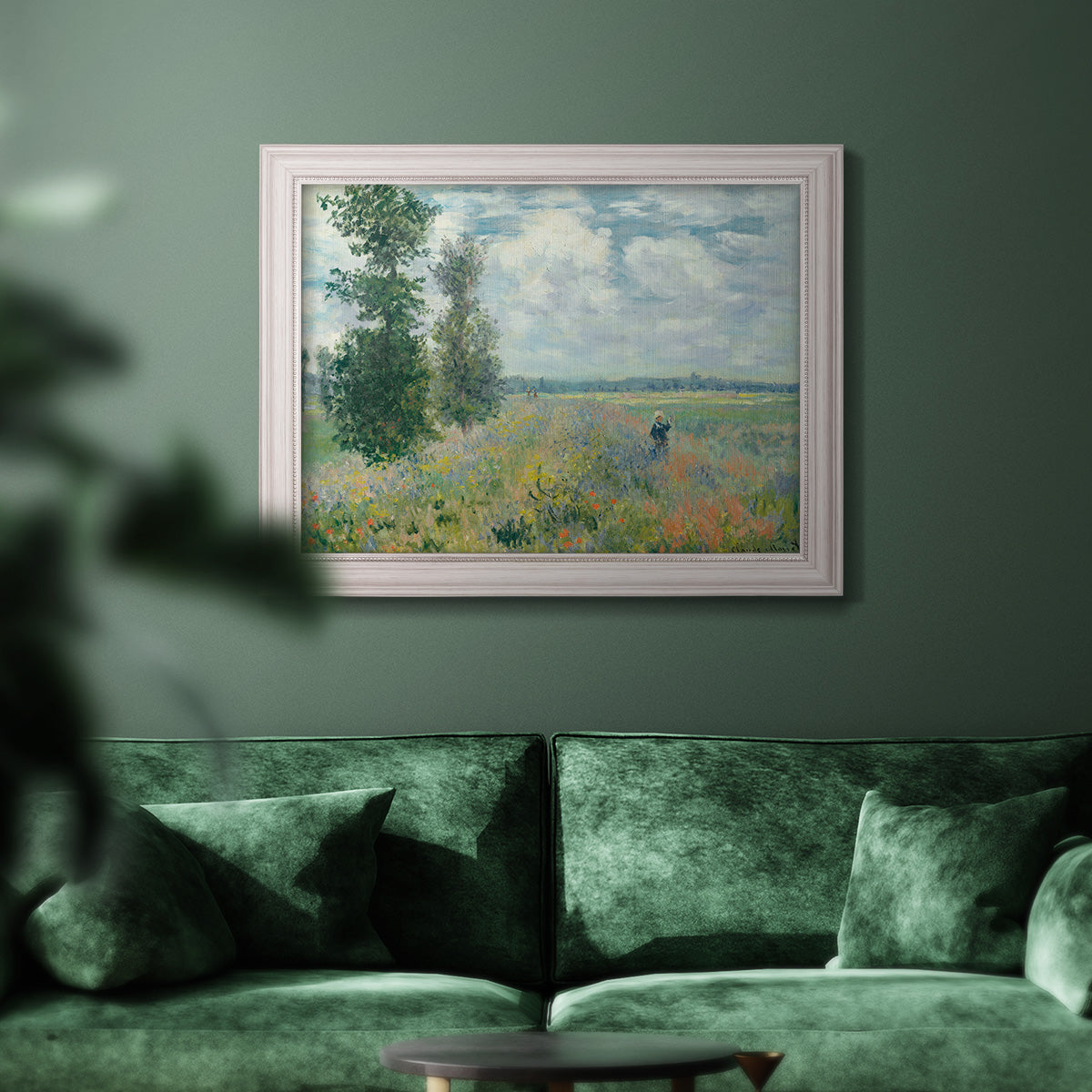 Poppy Field, Argenteuil - Ornate Framed Canvas Print