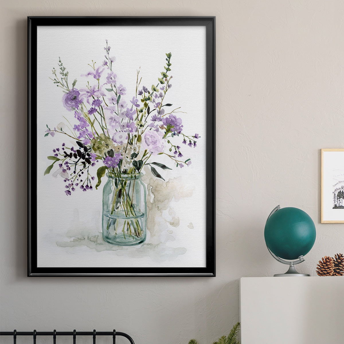 Purple Passion II - Modern Framed Canvas Print