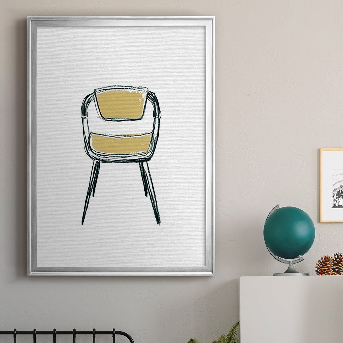 Take a Seat II - Modern Framed Canvas Print