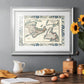 Bordered Map of Canada - Modern Framed Art Print
