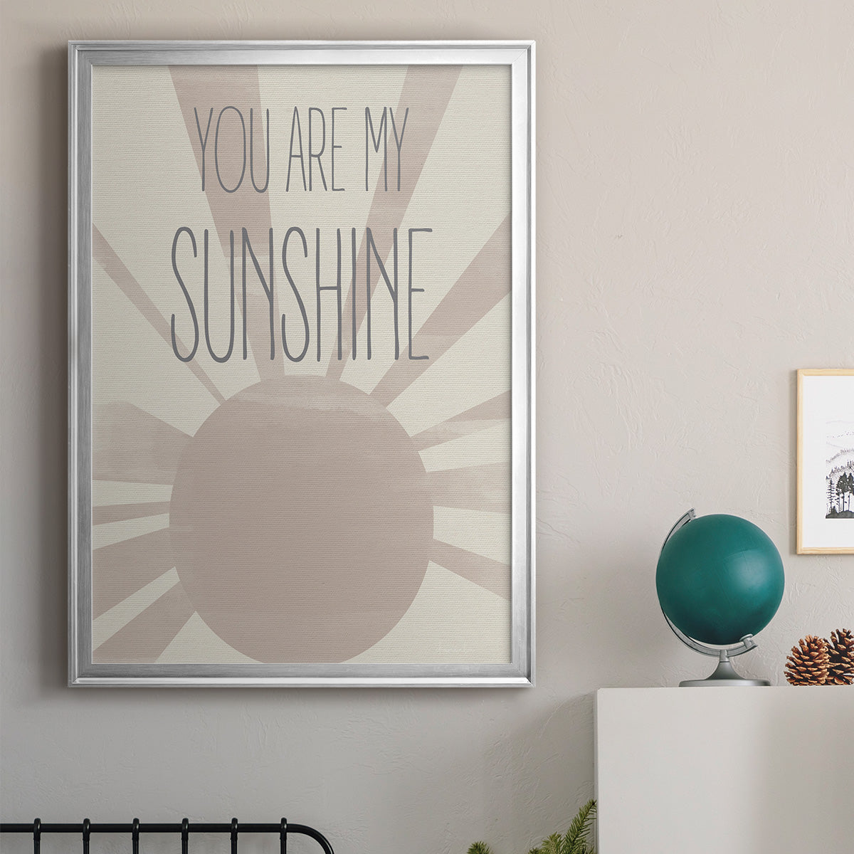 Sunshine - Modern Framed Canvas Print