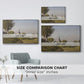 Village Landscape with Church, 1891 - Floater Framed Canvas Print