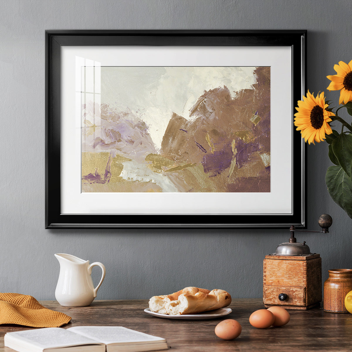 Fall Clearing Variation 2 - Modern Framed Art Print