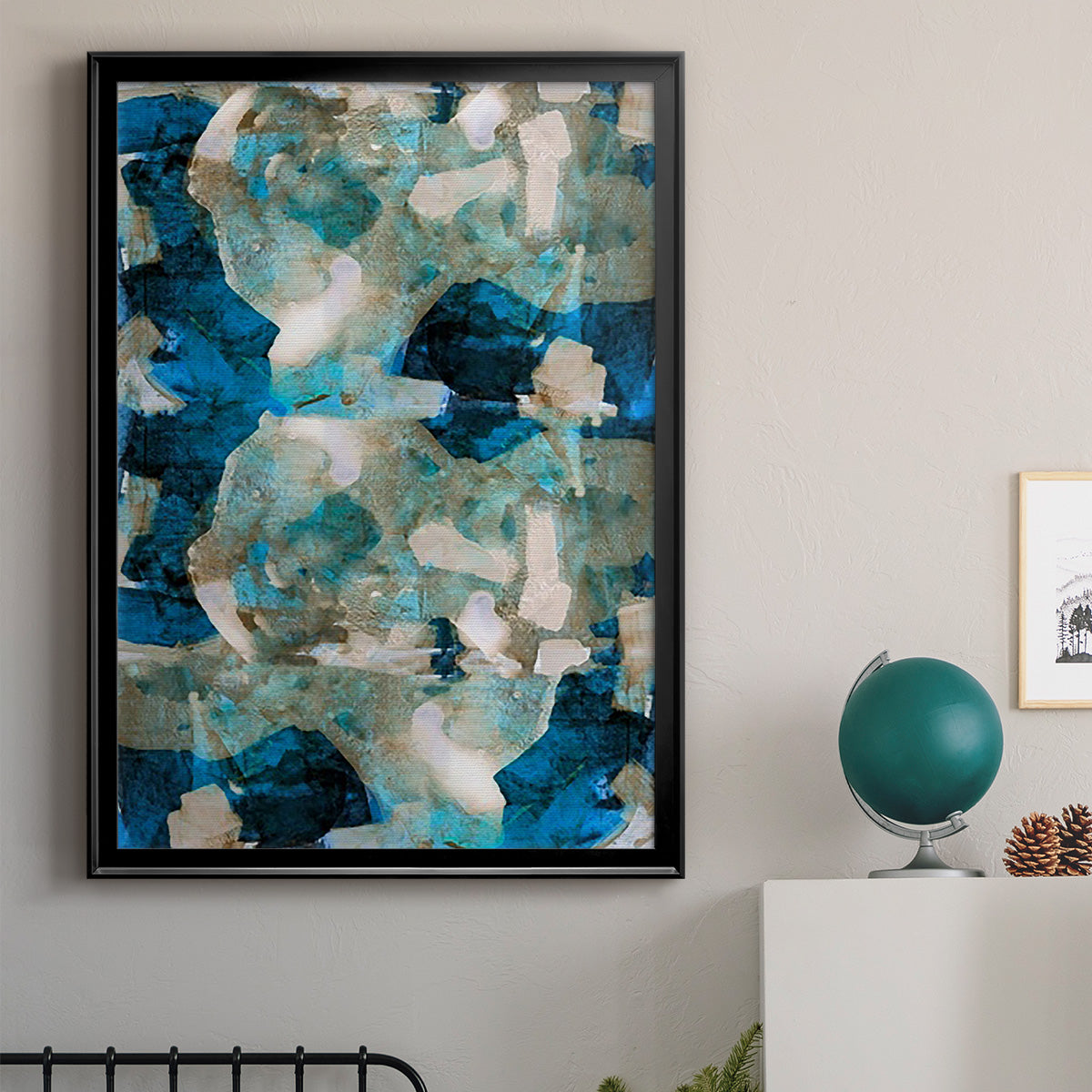 Impasto II - Modern Framed Canvas Print