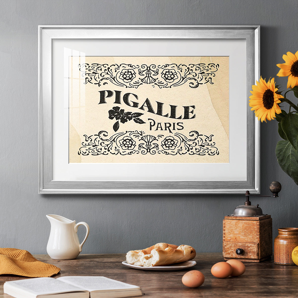 Antique French Label III - Modern Framed Art Print