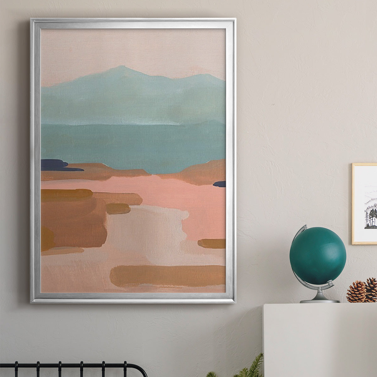 Desert Sunrise I - Modern Framed Canvas Print