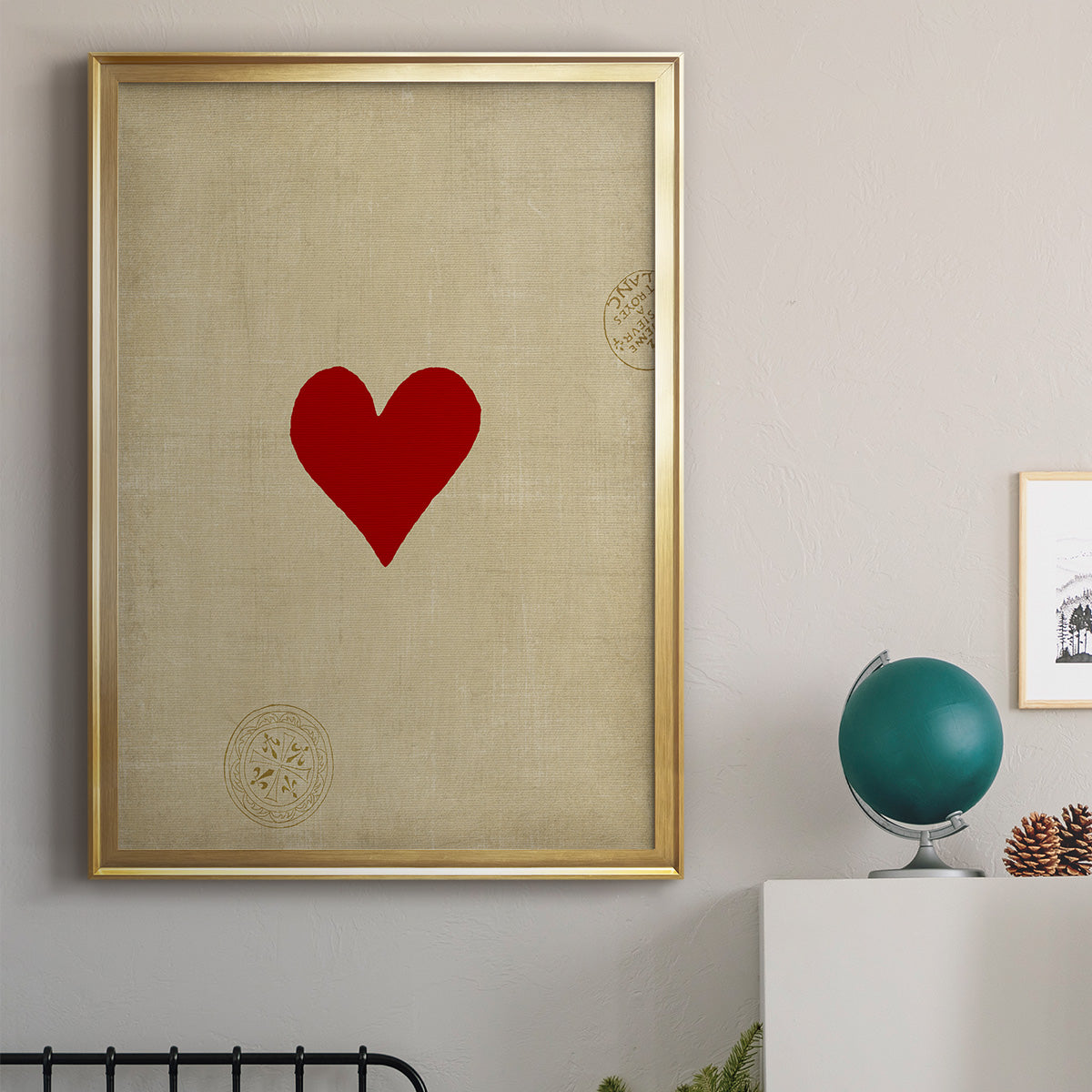 Small Heart - Modern Framed Canvas Print