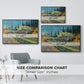 Orchard in Blossom, Bordered by Cypresses, 1888 - Floater Framed Canvas Print