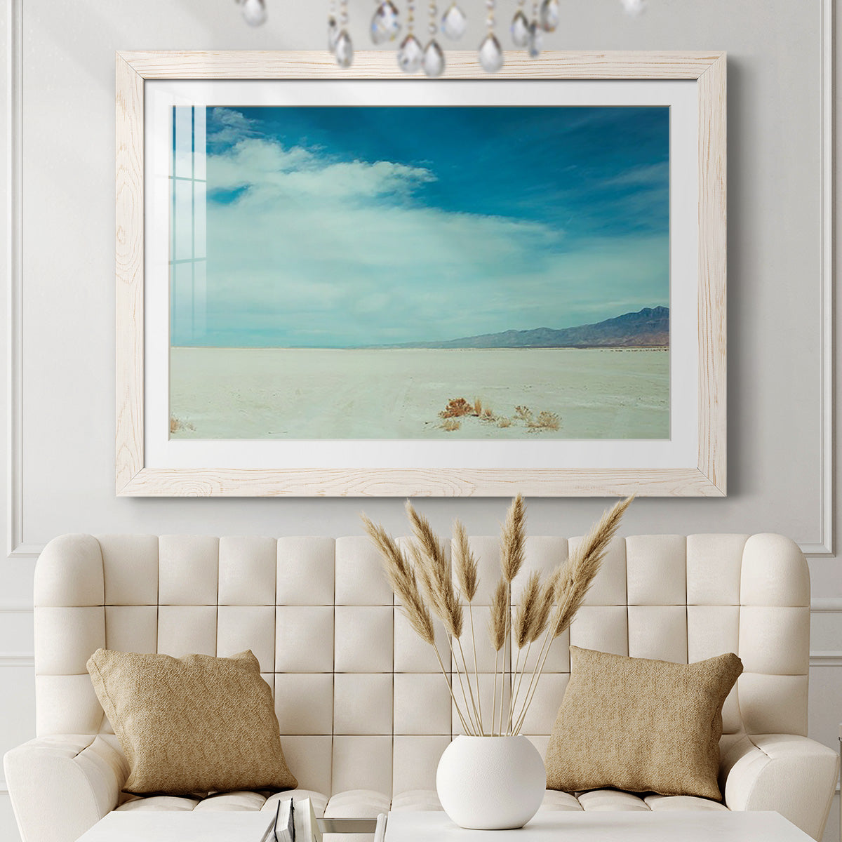 Salt Flat Walk I - Barnwood Framed Art Print