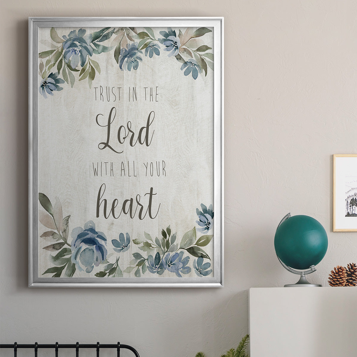 Trust in the Lord - Modern Framed Canvas Print