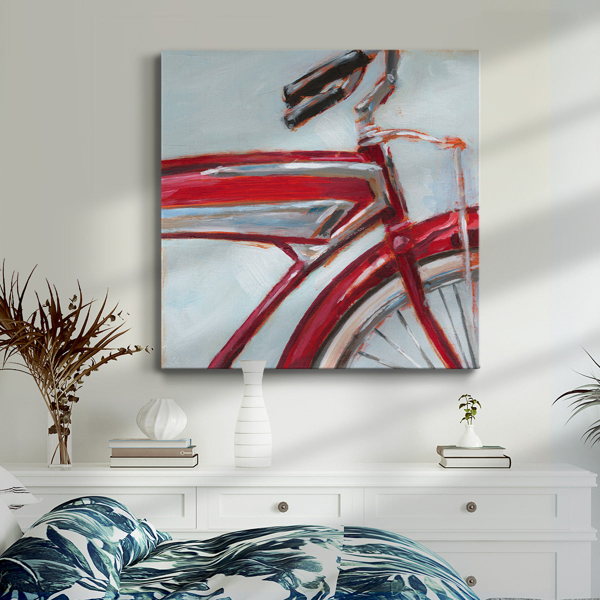 Retro Cycle I-Premium Gallery Wrapped Canvas - Ready to Hang