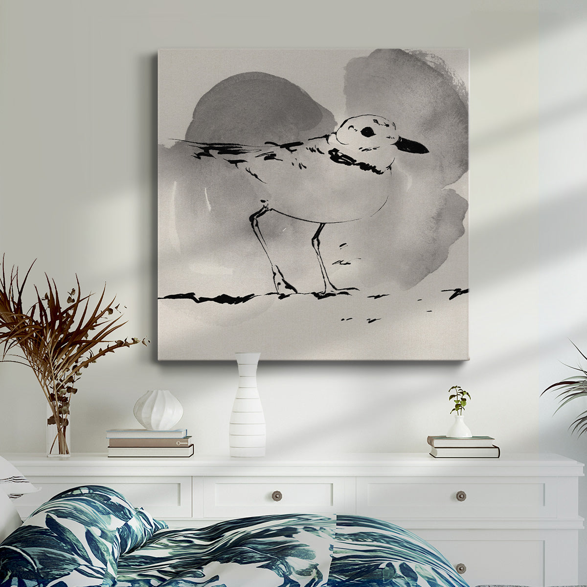 Inky Plover I - Canvas Art Print