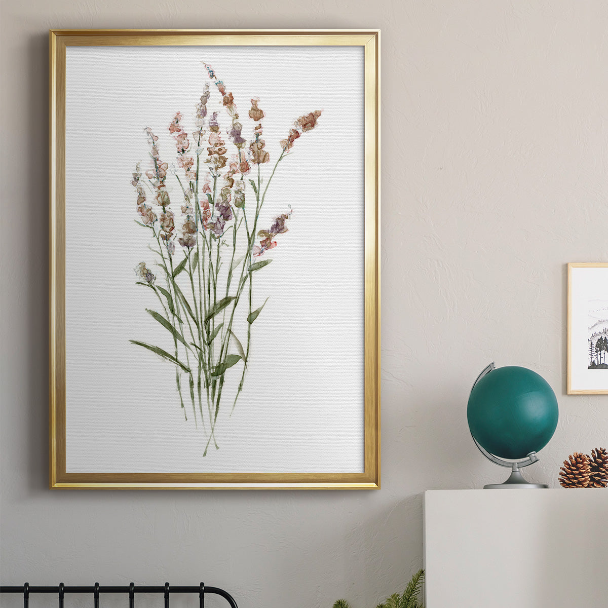 Dainty Botanical II - Modern Framed Canvas Print