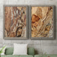 Tree Texture Triptych I - Premium Framed Canvas 2 Piece Set - Ready to Hang