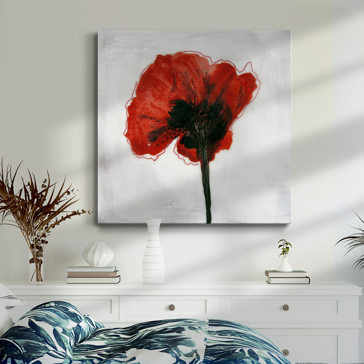 Red Drops VI - Canvas Art Print