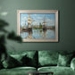 Ships Riding on the Seine - Ornate Framed Canvas Print