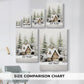 Frostlit Cottage at Dusk - Canvas Art Print