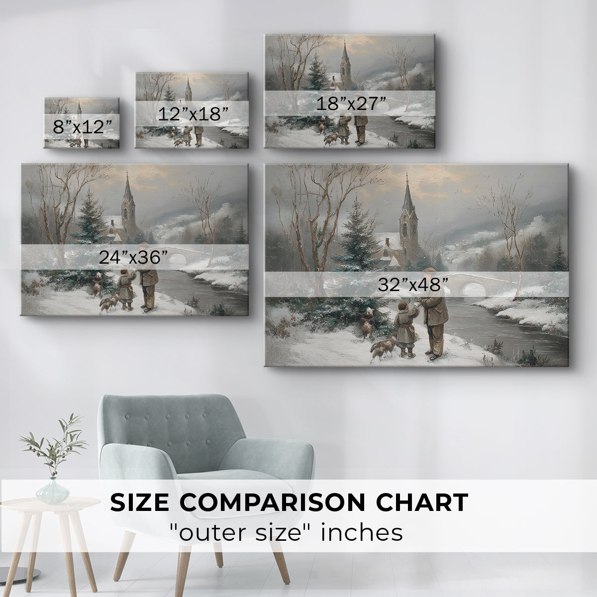 Soft Linen Carol - Canvas Art Print