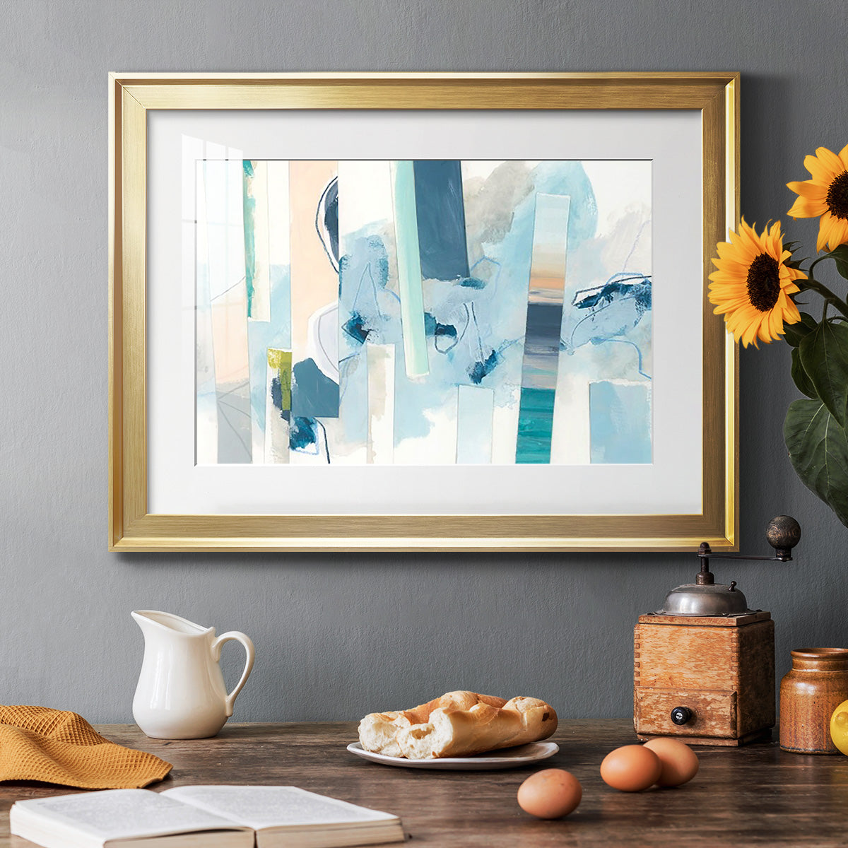 Liquid Strata II - Modern Framed Art Print