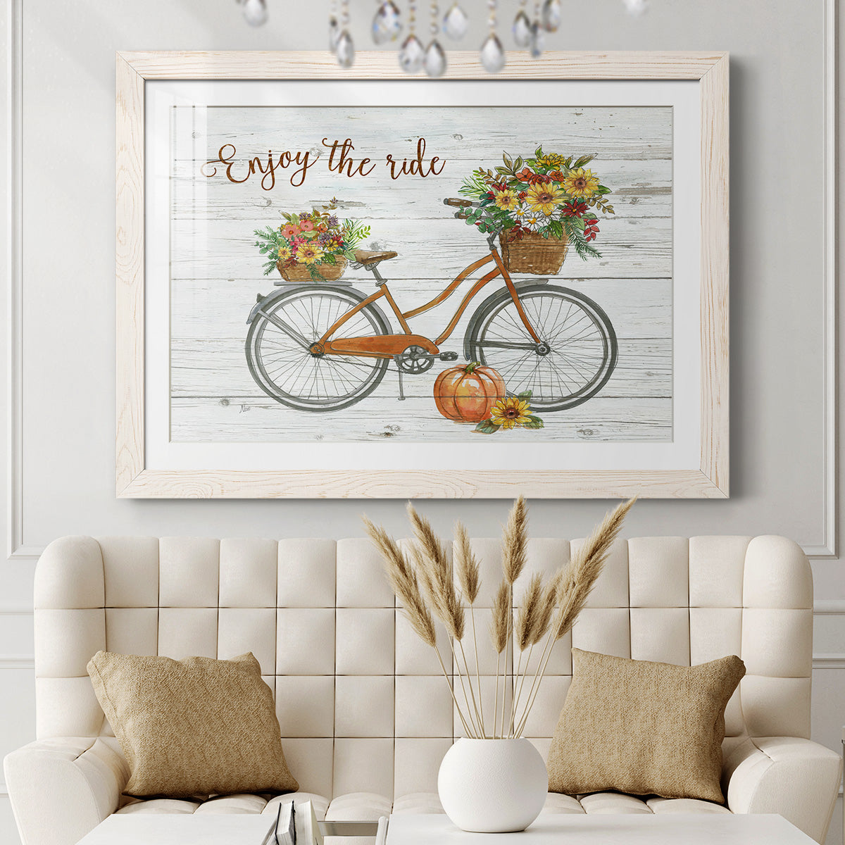 Harvest Bike - Barnwood Framed Art Print