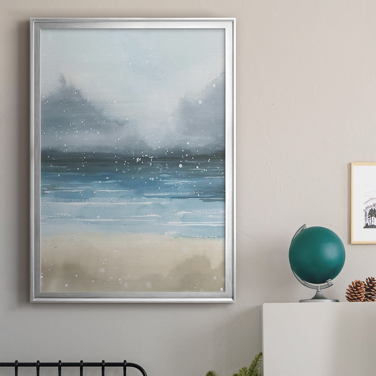 Stars and the Sea II - Modern Framed Canvas Print