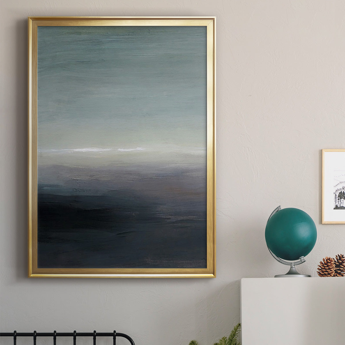 Windy Moor I - Modern Framed Canvas Print