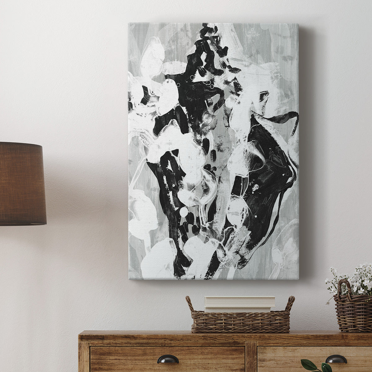 Ocean Inkblot I - Canvas Art Print