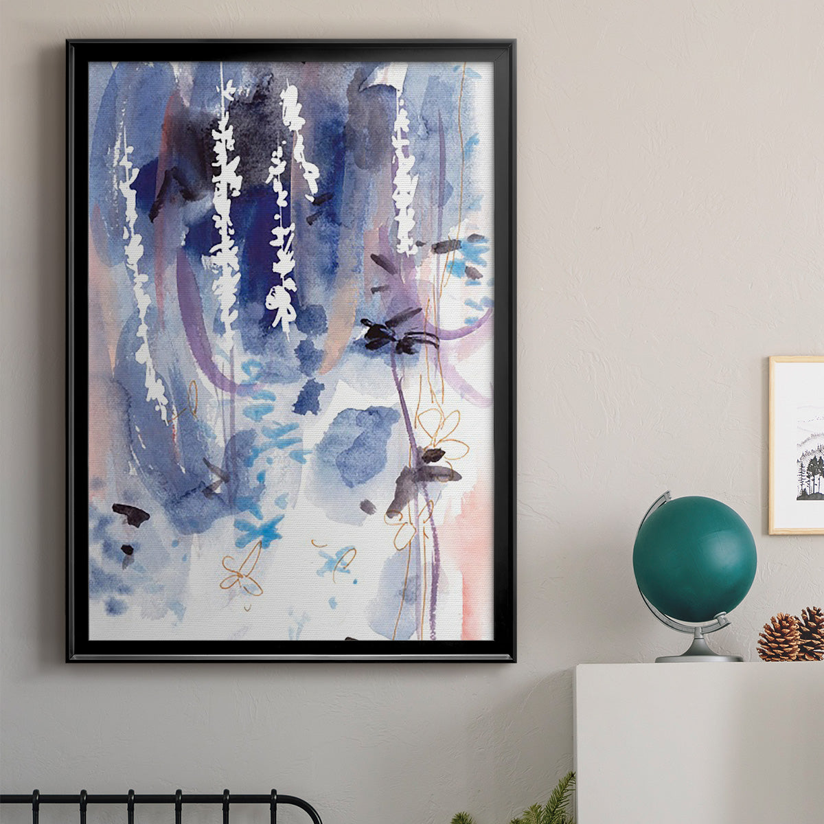 Late Night Breeze II - Modern Framed Canvas Print