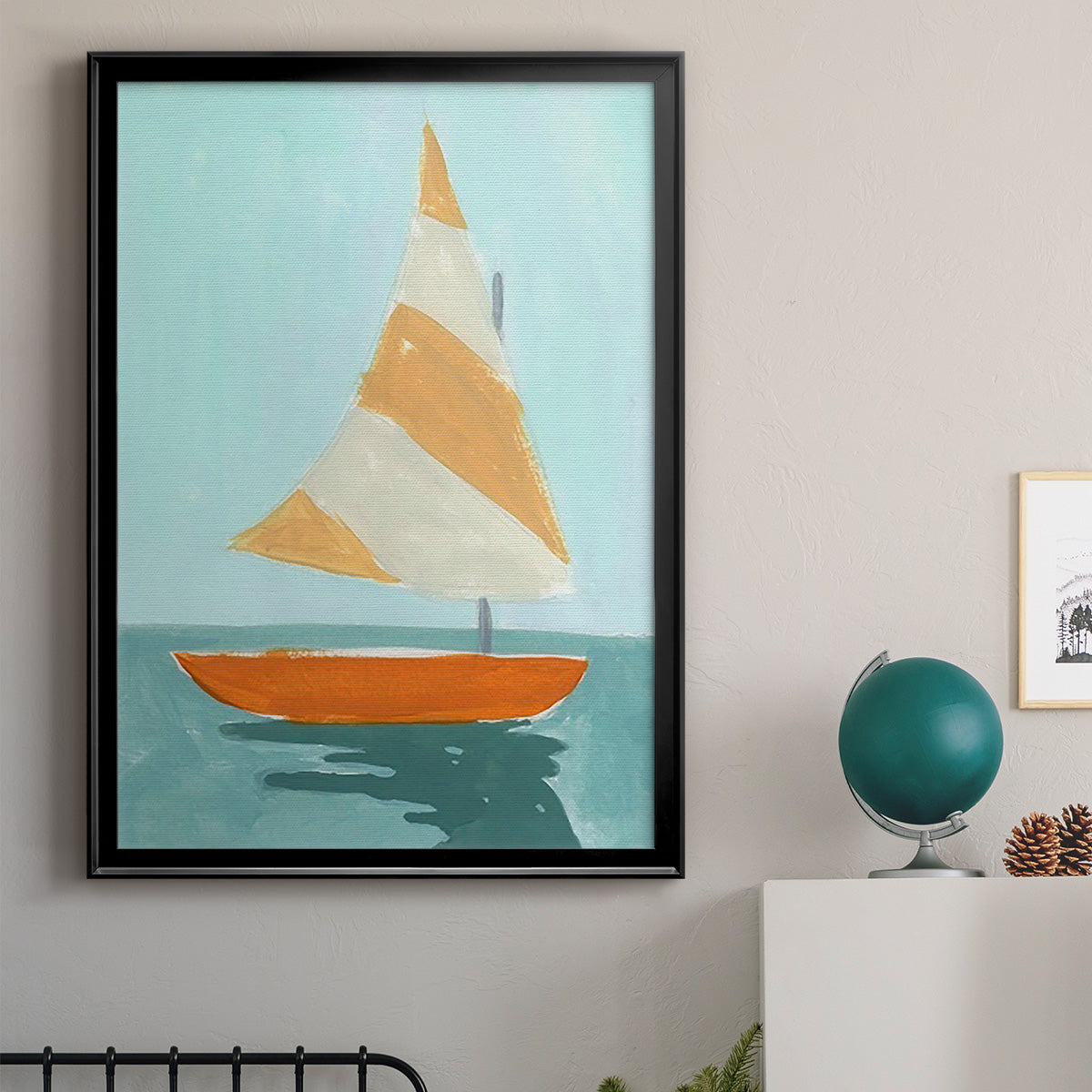 Small Sail I - Modern Framed Canvas Print