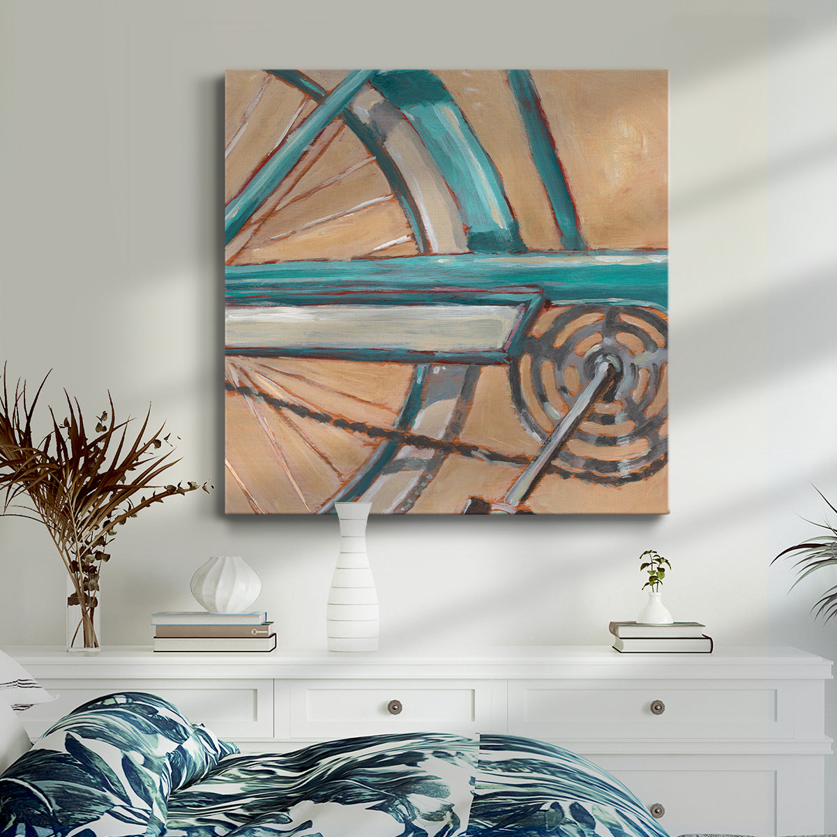 Retro Cycle IV - Canvas Art Print