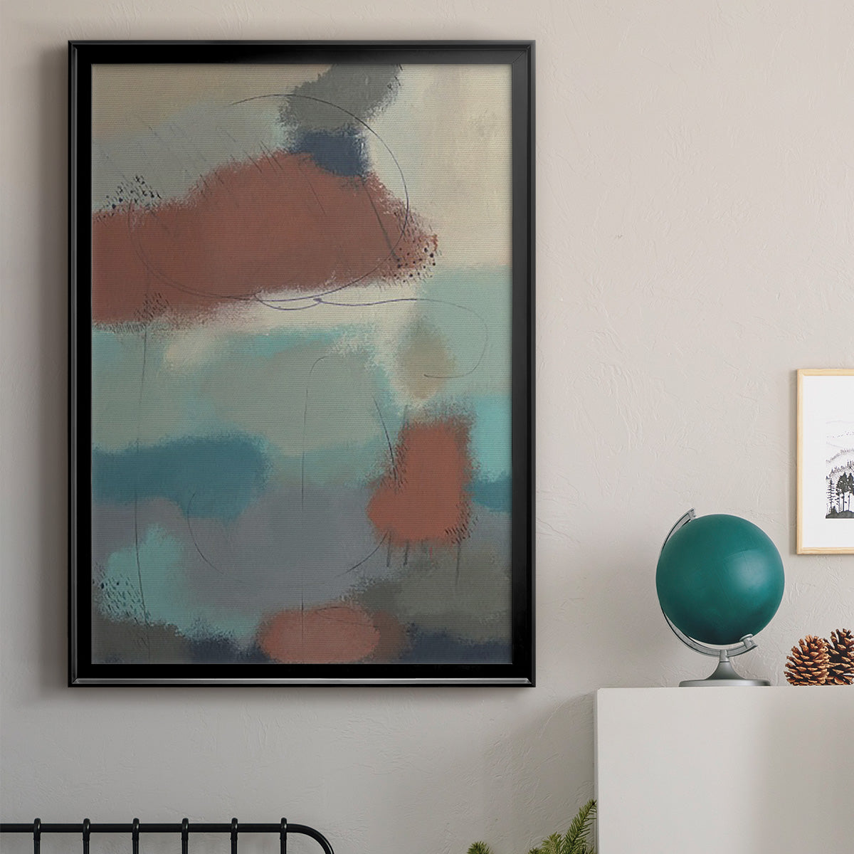 Floating By II - Modern Framed Canvas Print