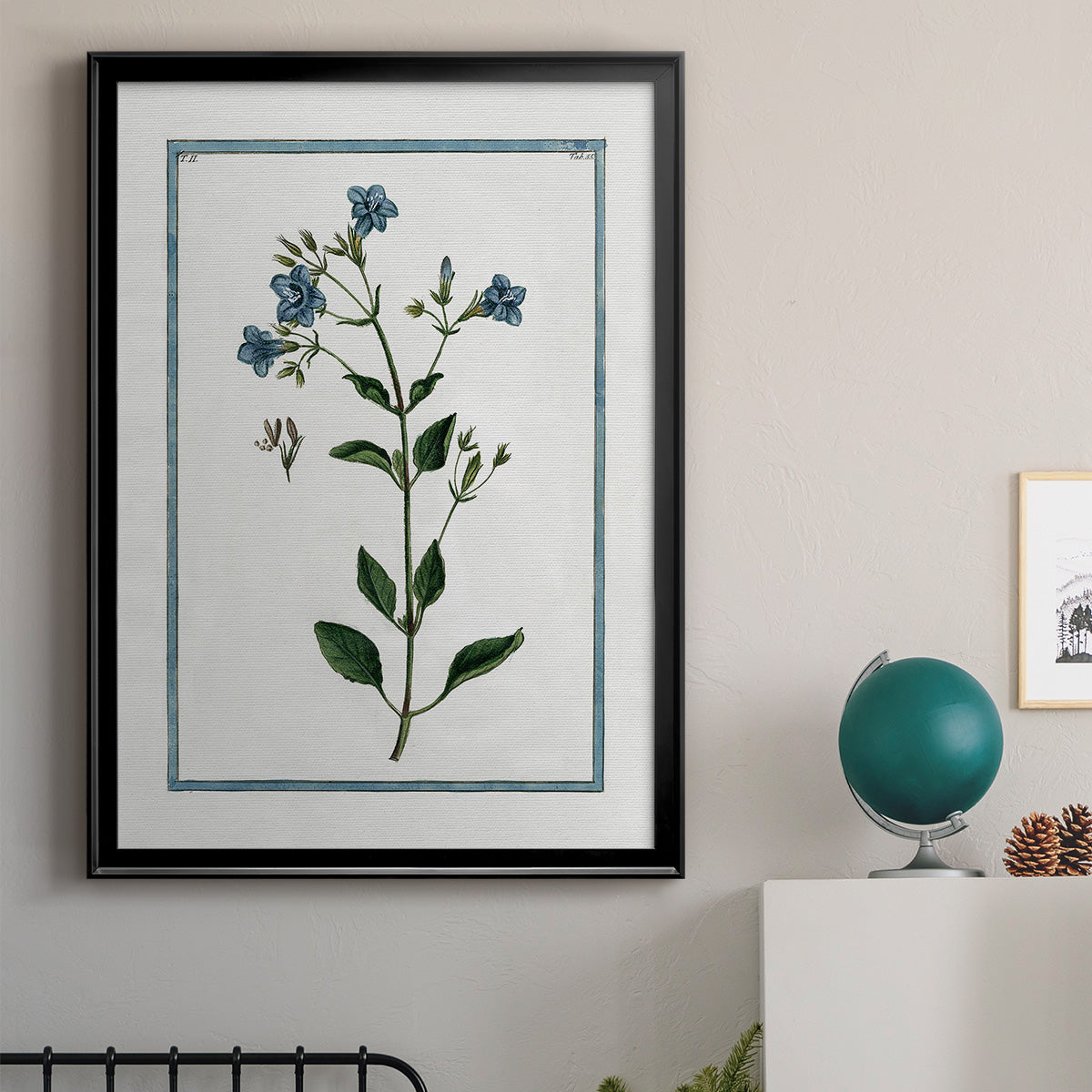 Shabby Chic Botanical II - Modern Framed Canvas Print