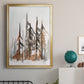 Rustic Evergreens I - Modern Framed Canvas Print