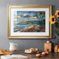 Morning Moon Over Waikiki - Modern Framed Art Print