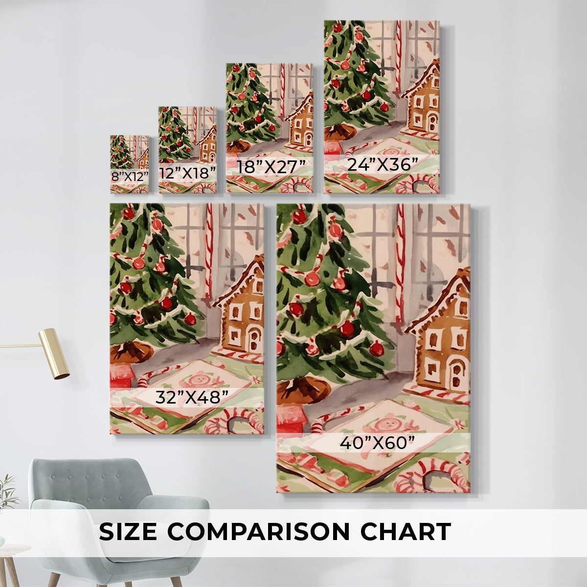 Golden Garland of Cottage - Canvas Art Print