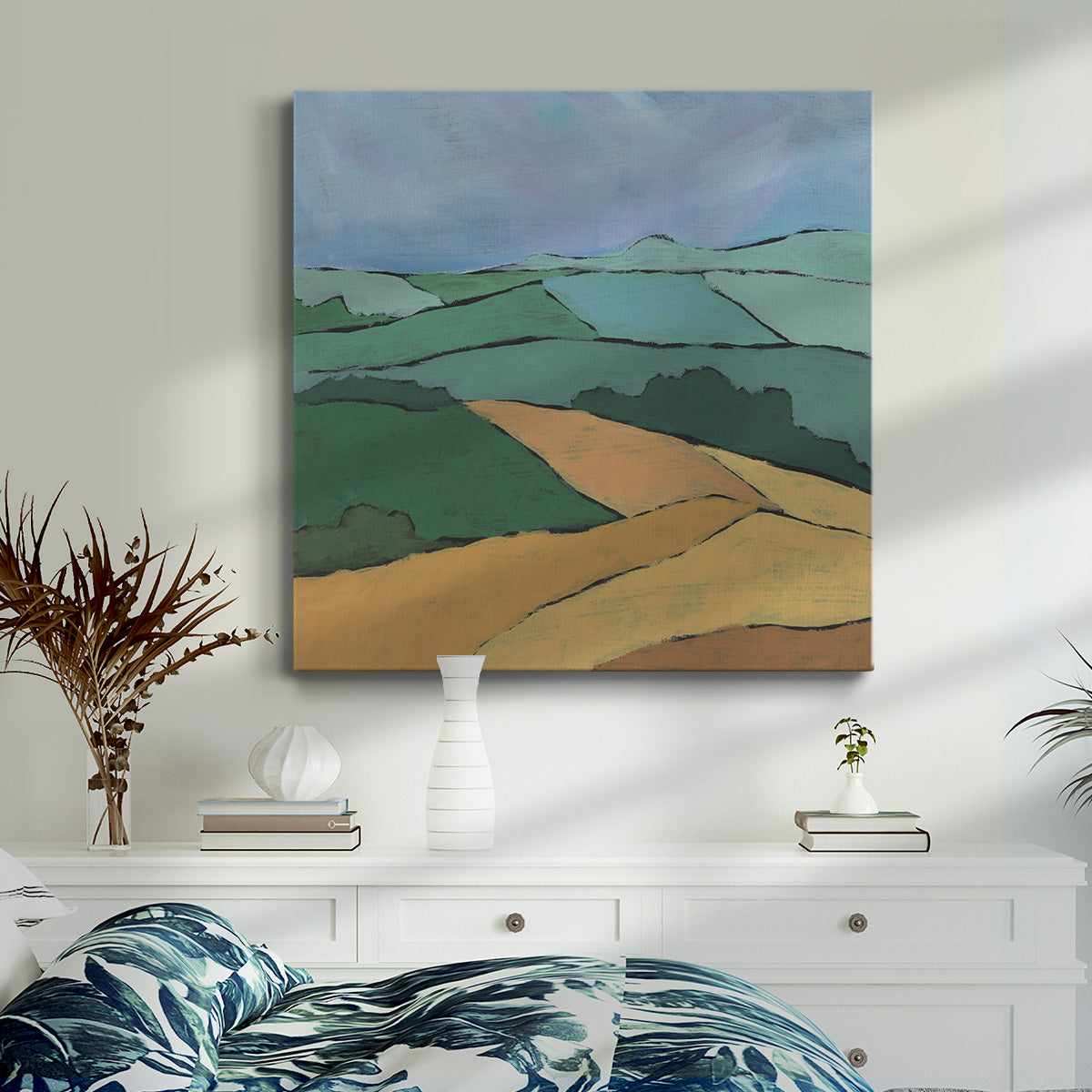 Blocked Topography II-Premium Gallery Wrapped Canvas - Ready to Hang