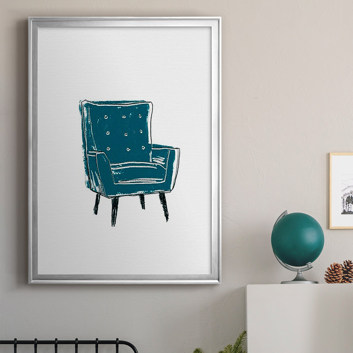 Take a Seat VII - Modern Framed Canvas Print