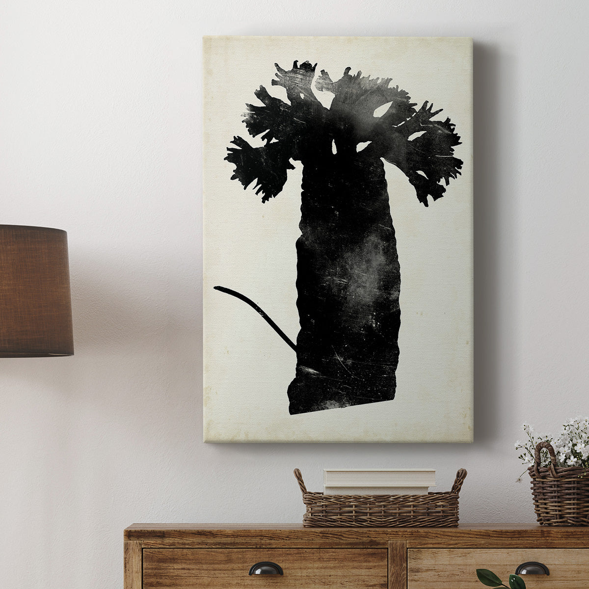 Fern Silhouette II Premium Gallery Wrapped Canvas - Ready to Hang