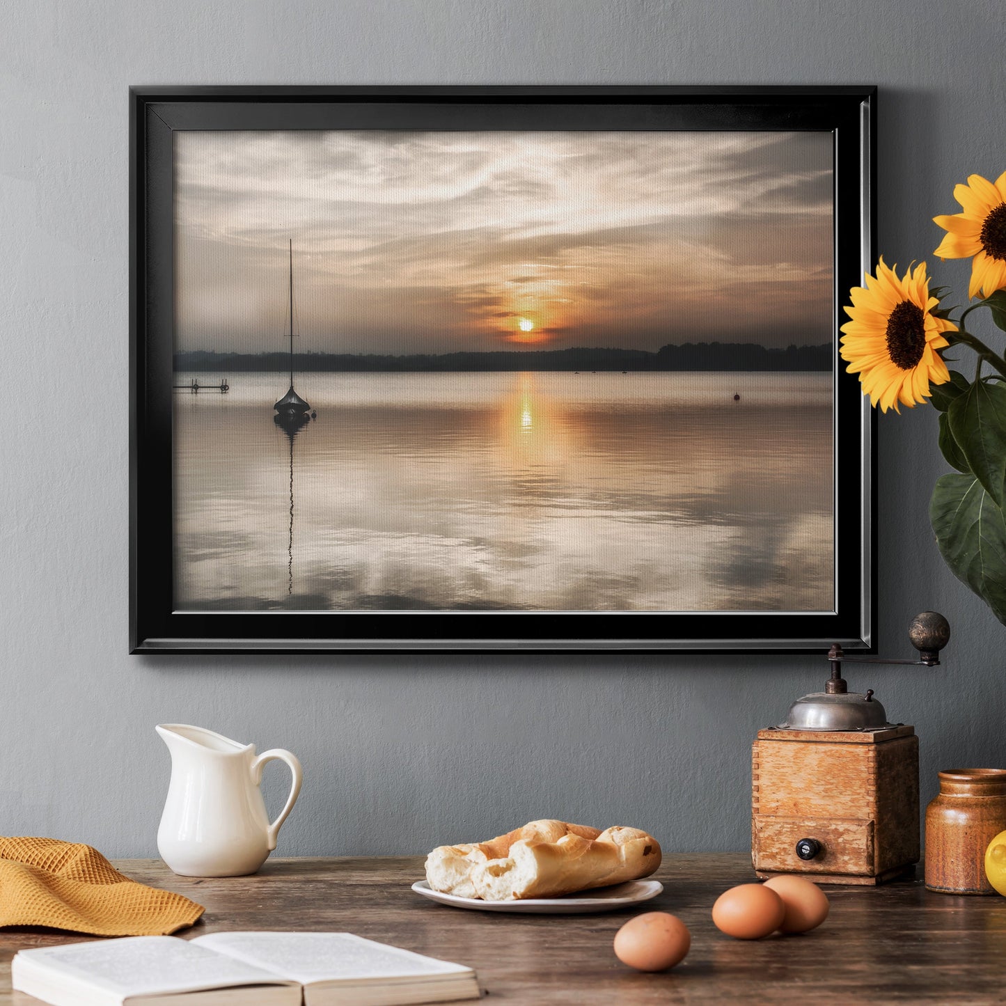 Soft Sunset Premium Classic Framed Canvas - Ready to Hang