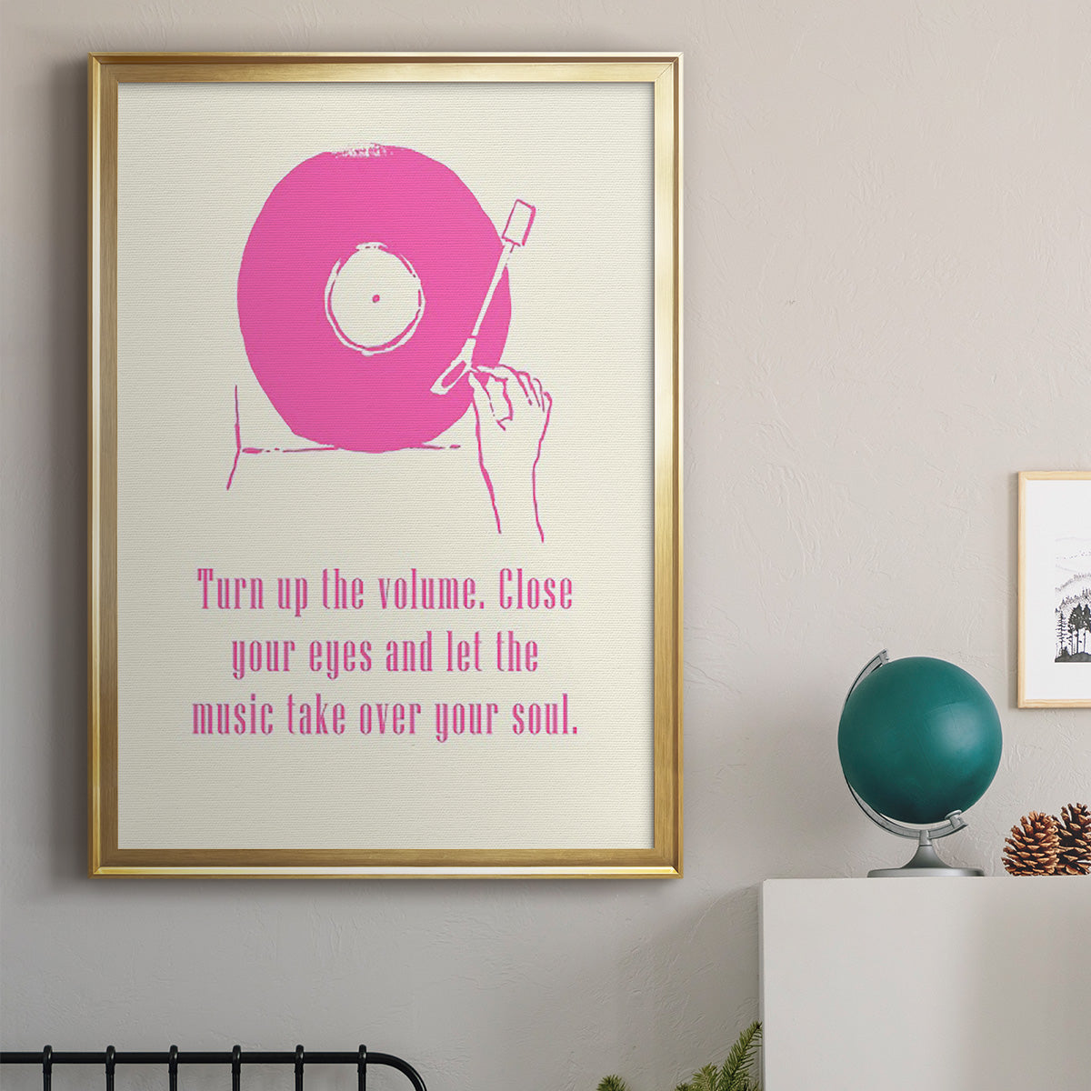 Sweet Melody III - Modern Framed Canvas Print