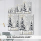 Silver Pines Square - Canvas Art Print
