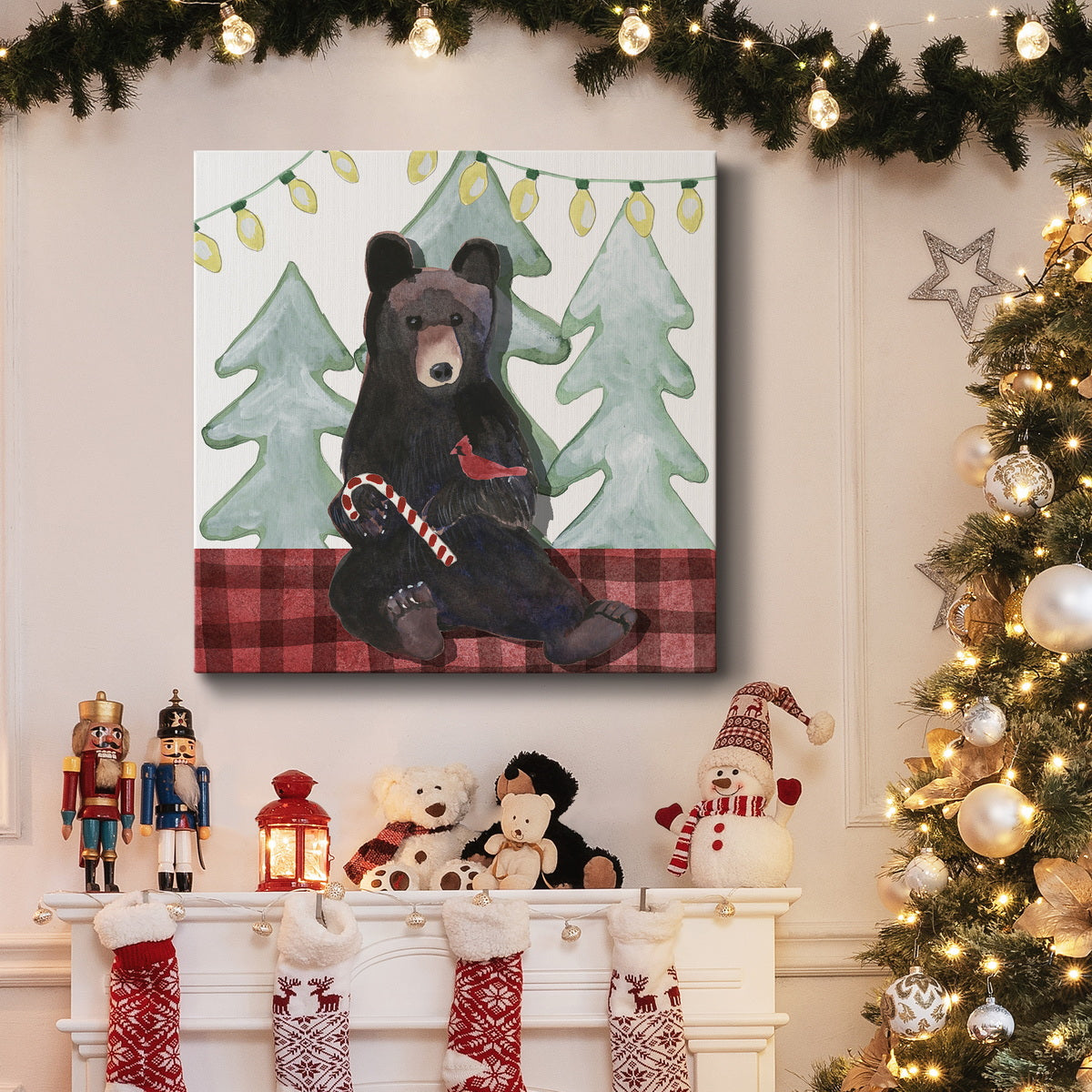 A Very Beary Christmas I-Premium Gallery Wrapped Canvas - Ready to Hang