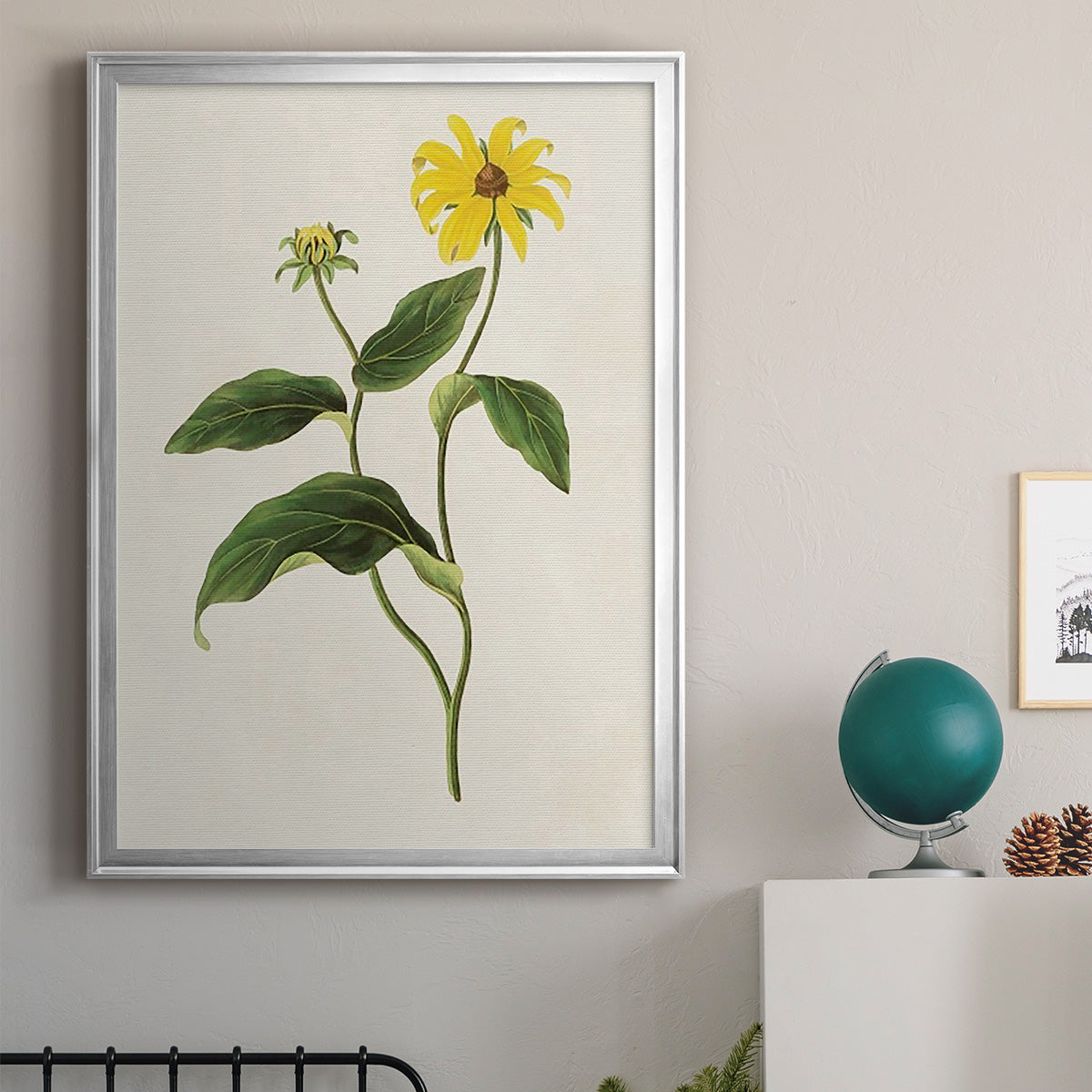 Flowers of the Seasons X - Modern Framed Canvas Print