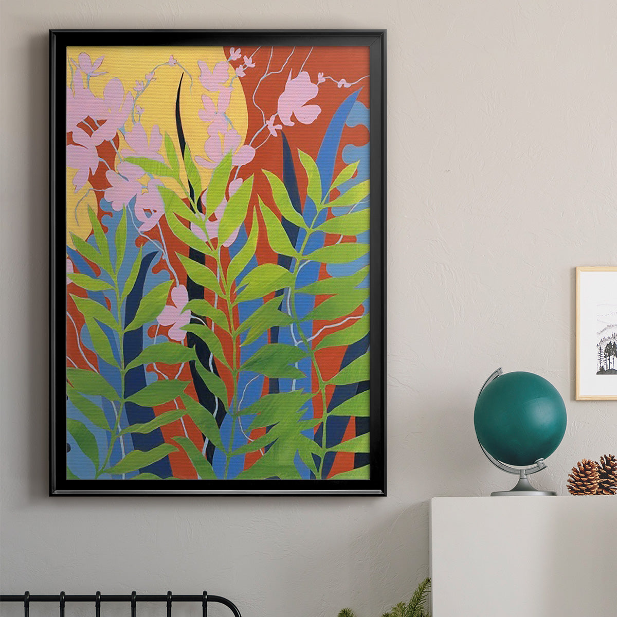 Bold Bright & Wild II - Modern Framed Canvas Print