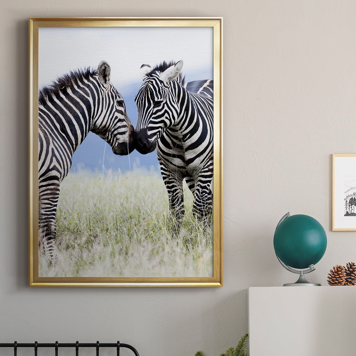 African Affection - Modern Framed Canvas Print